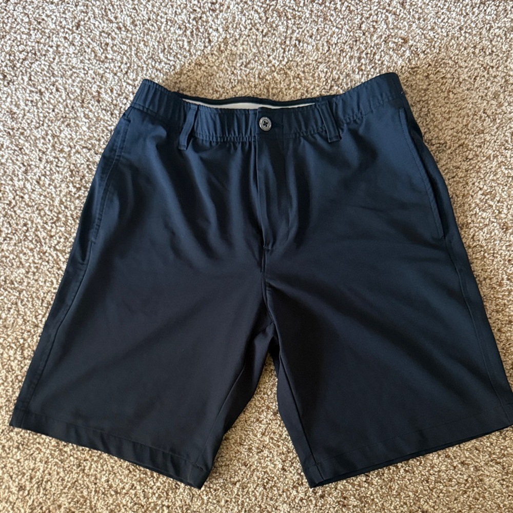 Under Armour Men's Black Flat Front Shorts